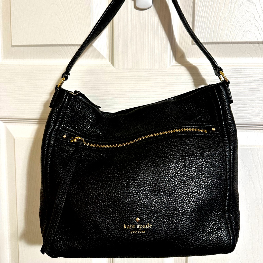Kate Spade Black Pebbled Leather Shoulderbag